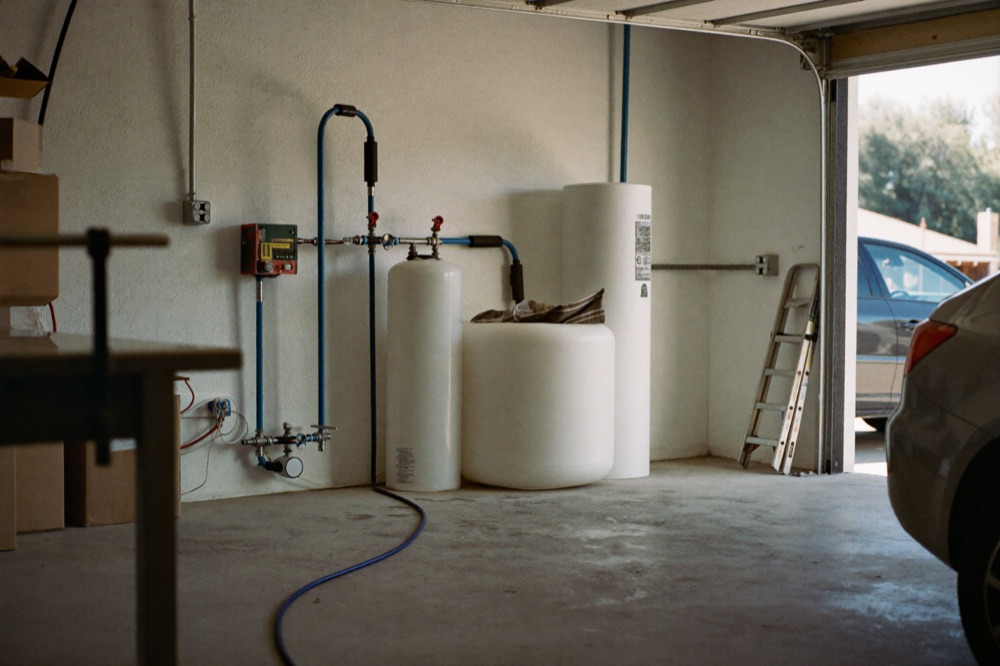 Installed water softener and whole-house filtration system in a Charlotte, NC home
